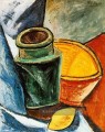Cruche bol et citron 1907 Kubismus Pablo Picasso